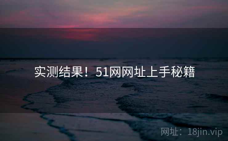 实测结果!51网网址上手秘籍 实测结果!51网网址上手秘籍
